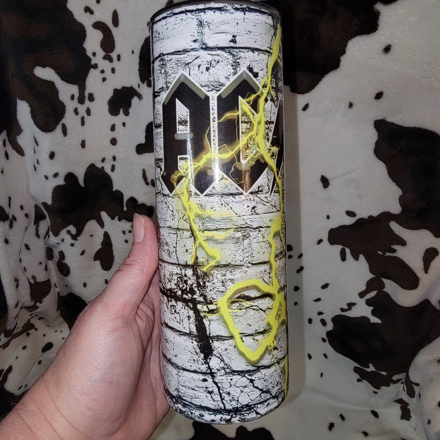AC/DC Rock Lightning 20oz Skinny Tumbler
