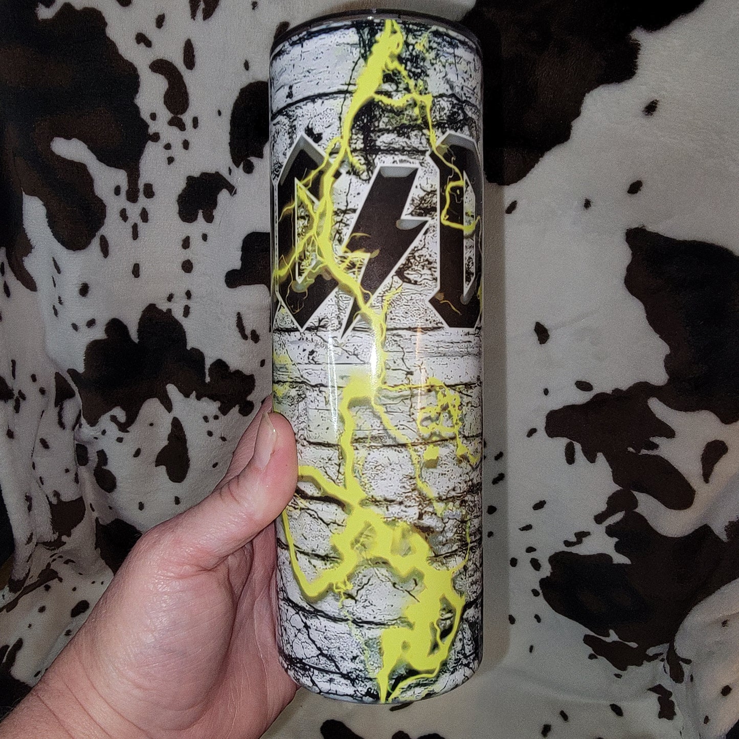 AC/DC Rock Lightning 20oz Skinny Tumbler