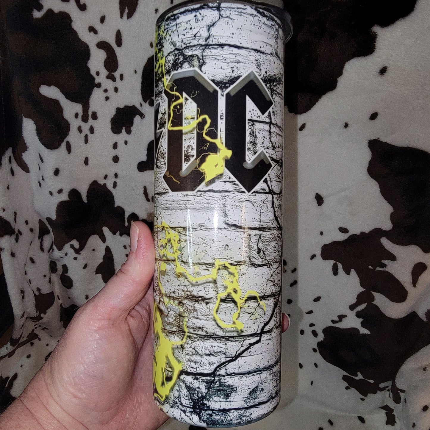 AC/DC Rock Lightning 20oz Skinny Tumbler