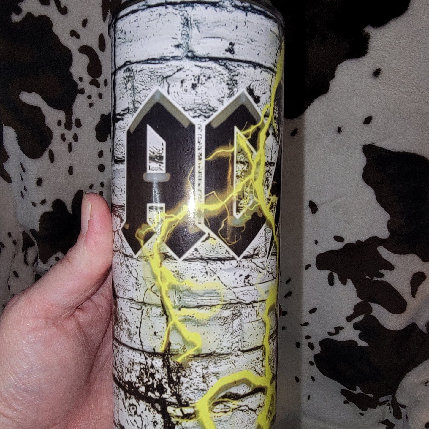 AC/DC Rock Lightning 20oz Skinny Tumbler