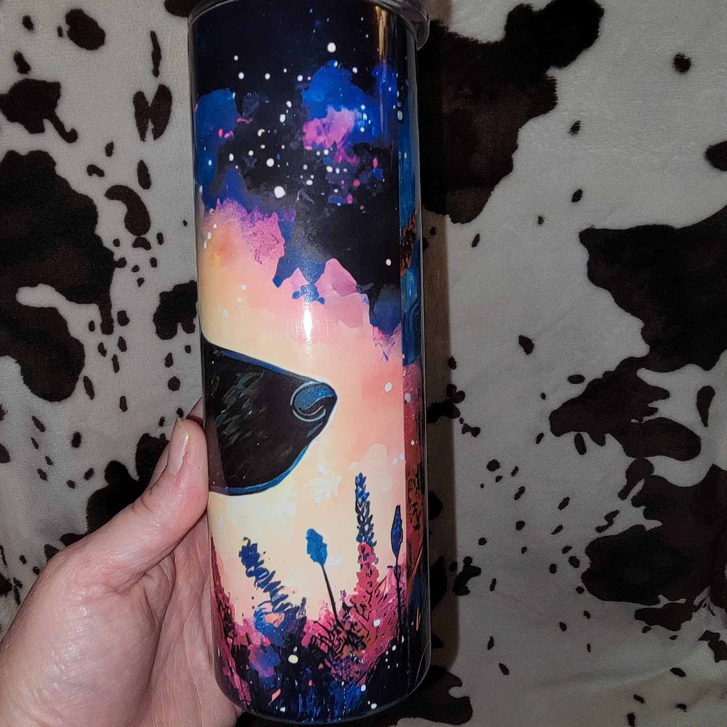 German Shepherd Watercolor 20oz Skinny Tumbler
