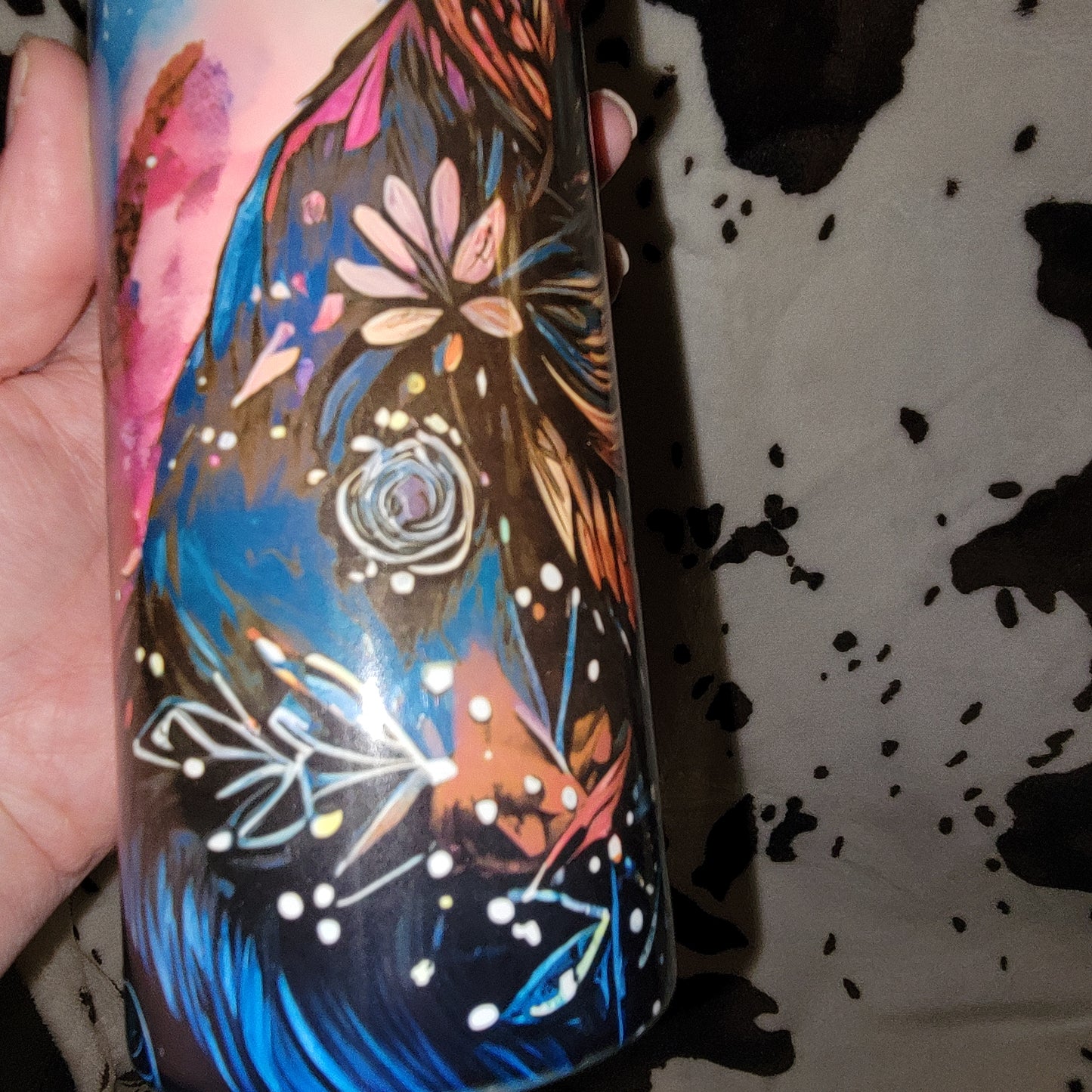 German Shepherd Watercolor 20oz Skinny Tumbler