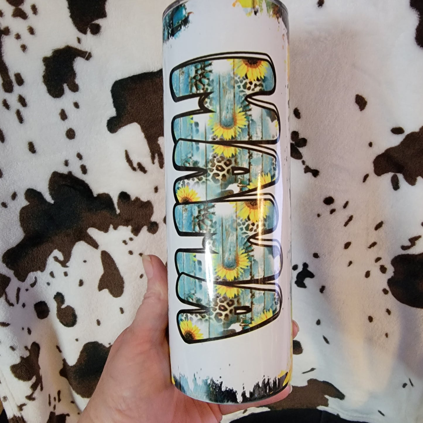 Mama Sunflower Western 20oz Skinny Tumbler