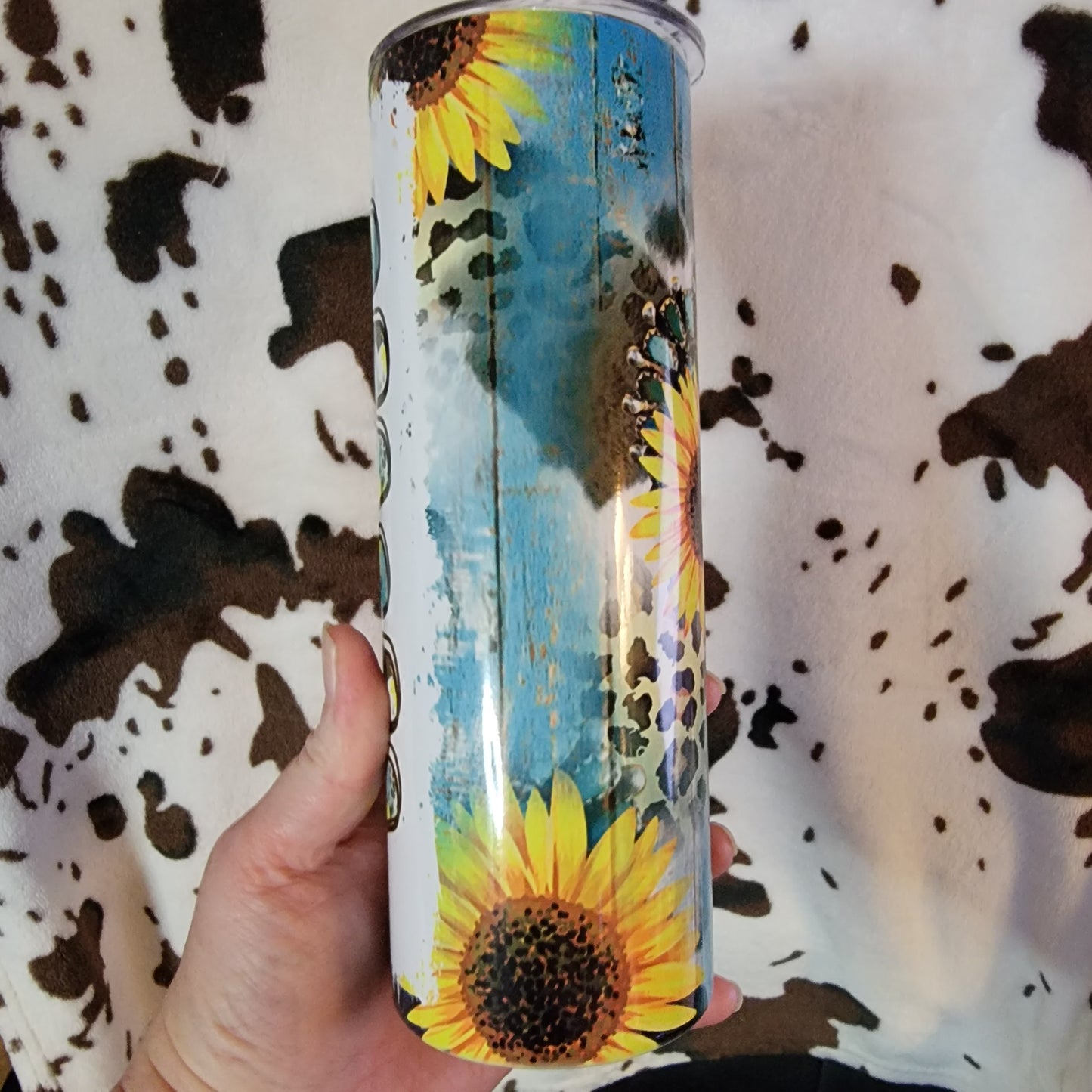 Mama Sunflower Western 20oz Skinny Tumbler