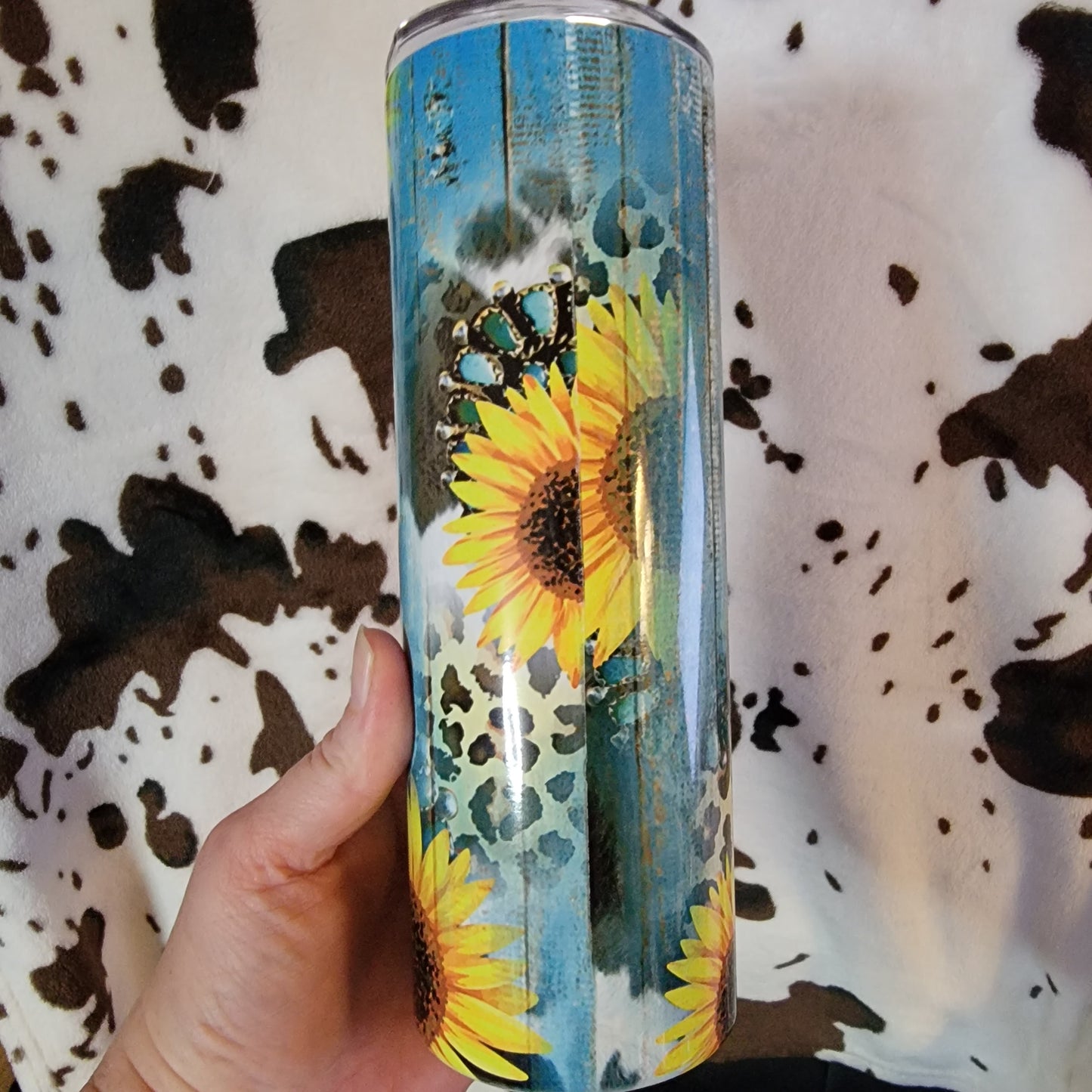 Mama Sunflower Western 20oz Skinny Tumbler