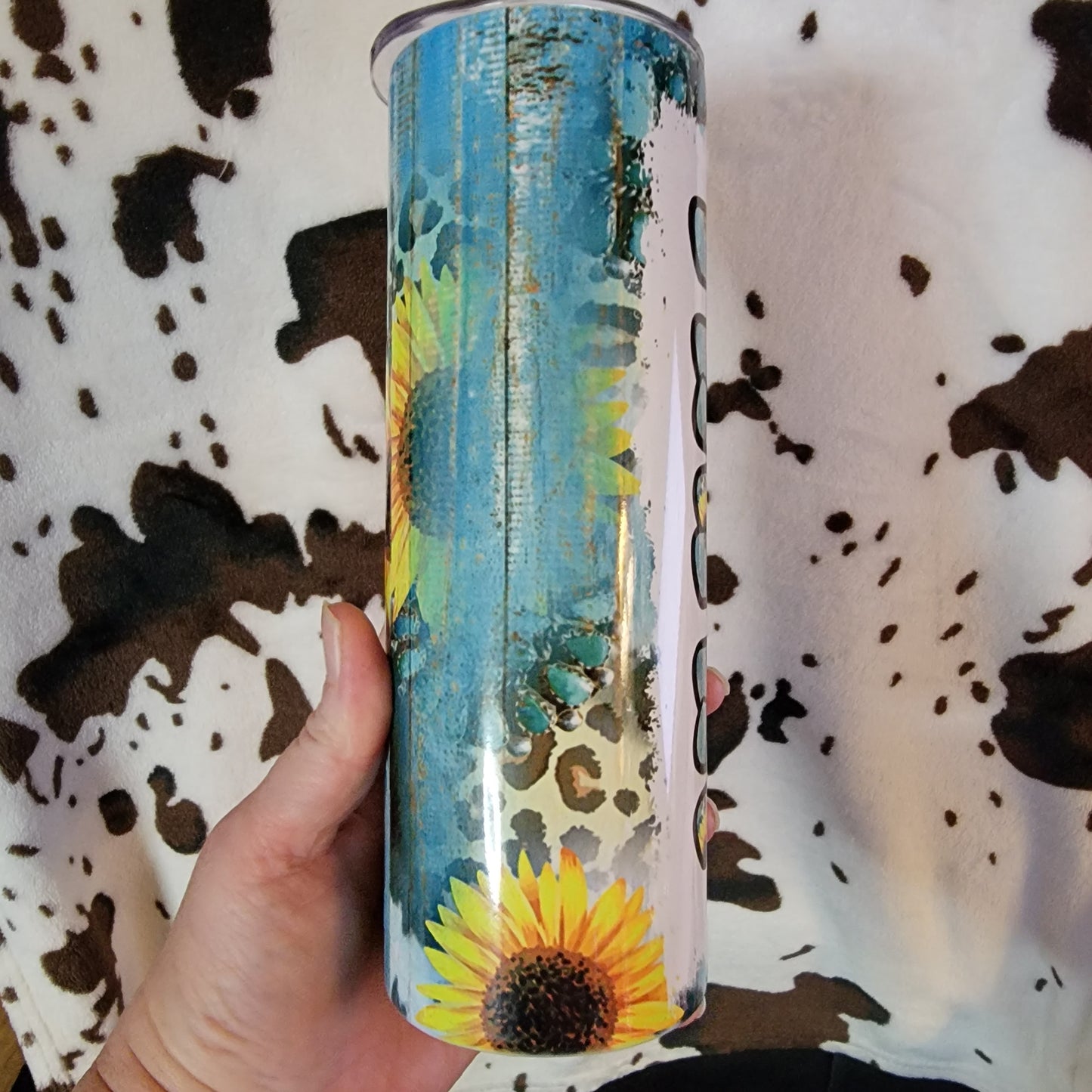 Mama Sunflower Western 20oz Skinny Tumbler