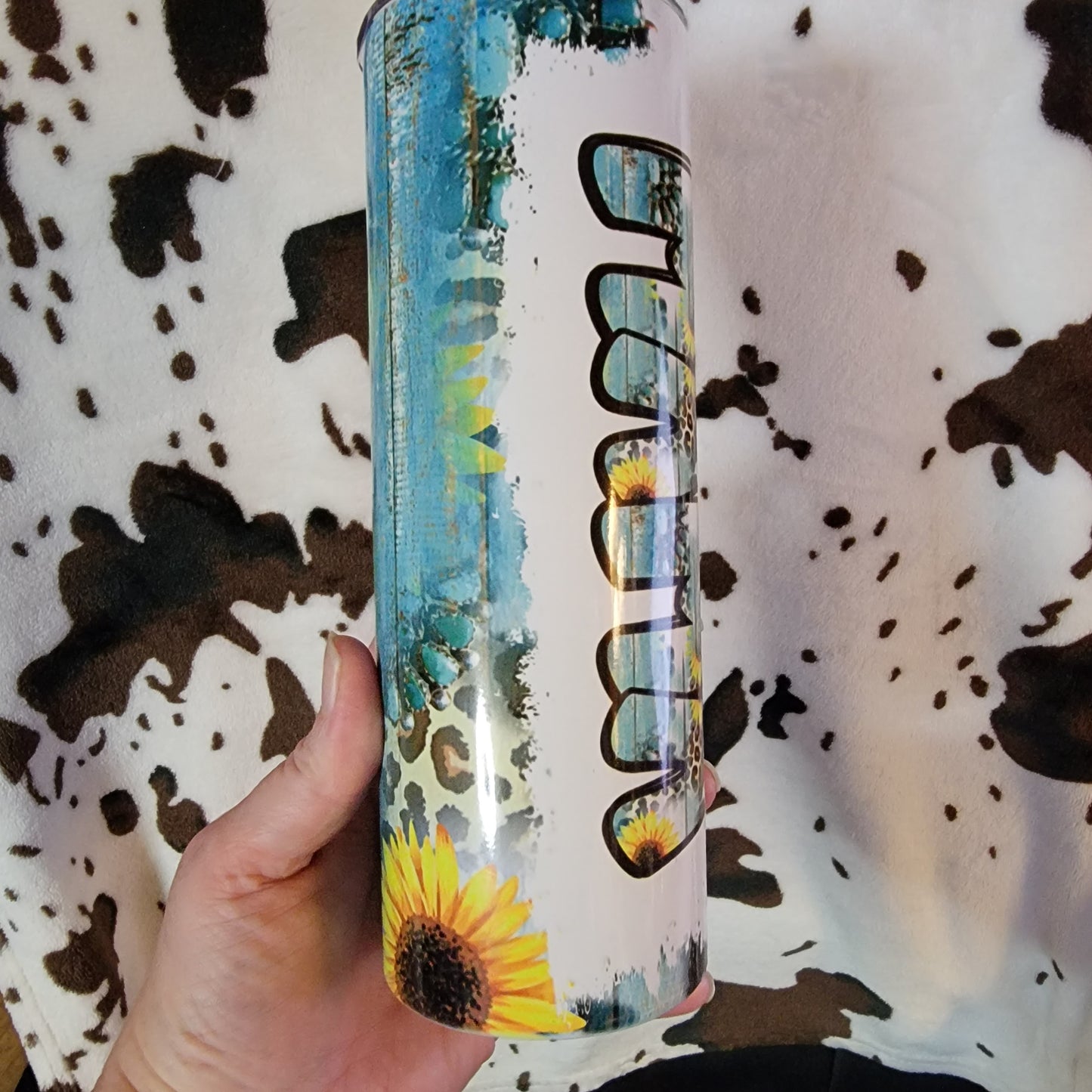 Mama Sunflower Western 20oz Skinny Tumbler