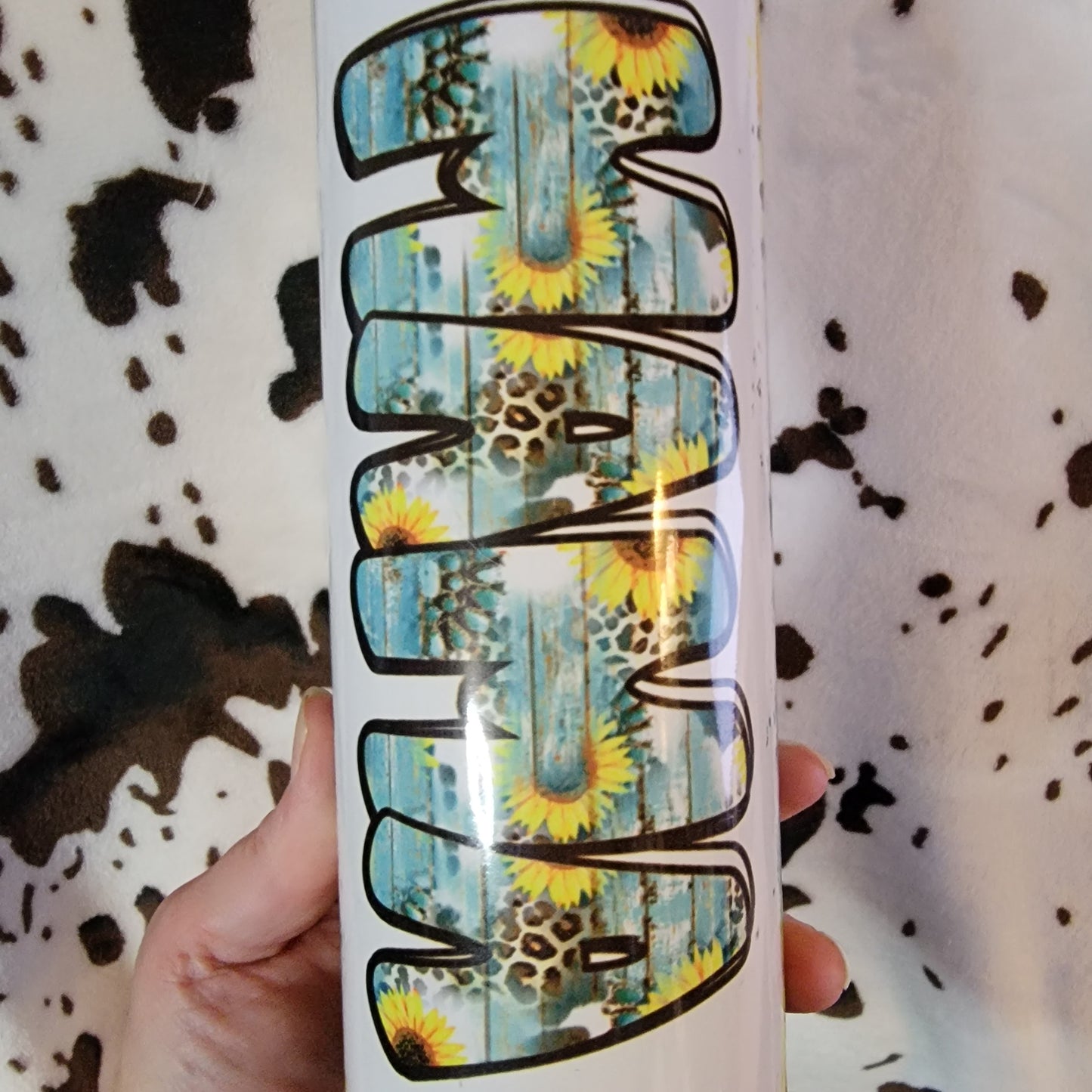 Mama Sunflower Western 20oz Skinny Tumbler