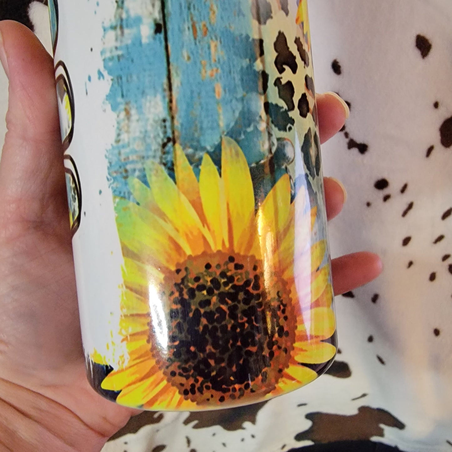 Mama Sunflower Western 20oz Skinny Tumbler