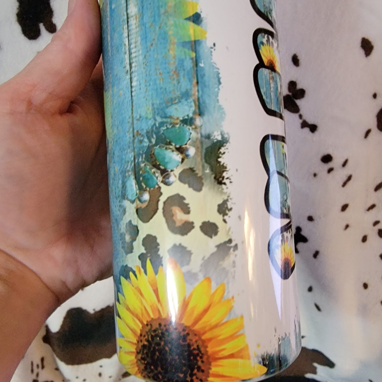 Mama Sunflower Western 20oz Skinny Tumbler