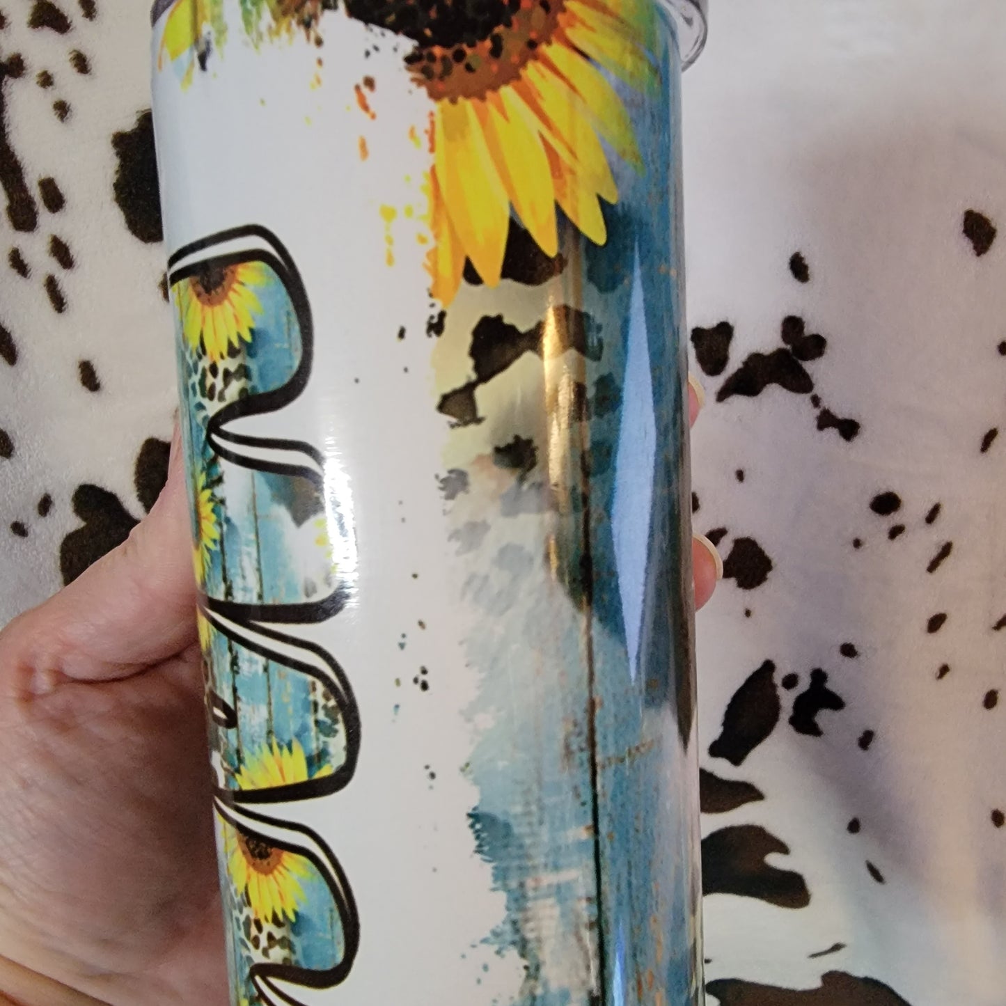 Mama Sunflower Western 20oz Skinny Tumbler