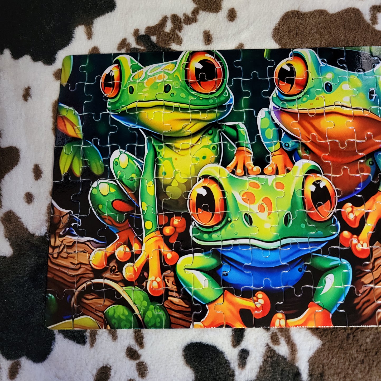 Tree Frogs 120 PC Handmade Jigsaw Puzzle