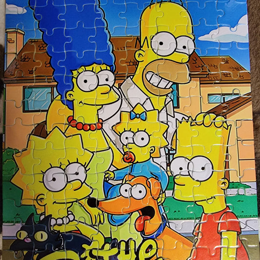 The Simpsons 120 PC Handmade Jigsaw Puzzle
