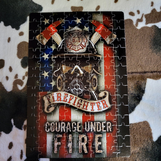 Firefighter 120 PC Handmade Jigsaw Puzzle