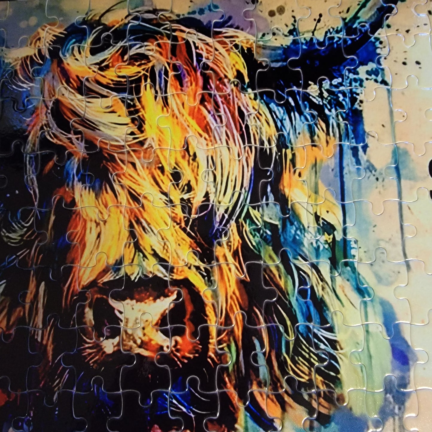 Highland Cow Live Like 120 Piece Handmade Jigsaw Puzzle