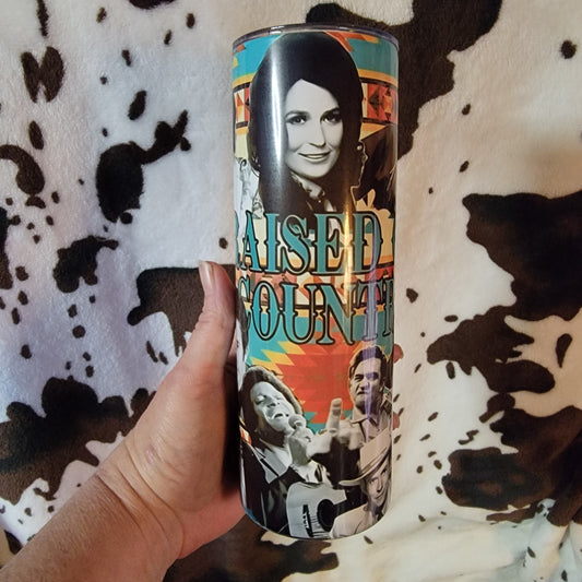 Country Music Singers Western 20oz Skinny Tumbler