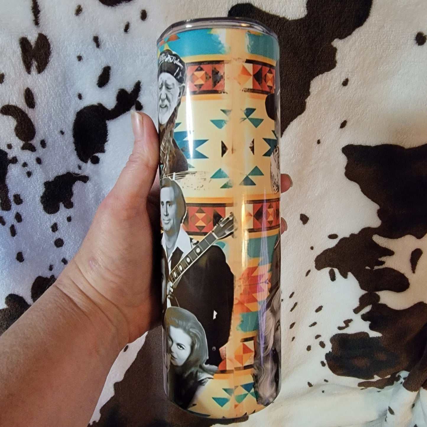 Country Music Singers Western 20oz Skinny Tumbler