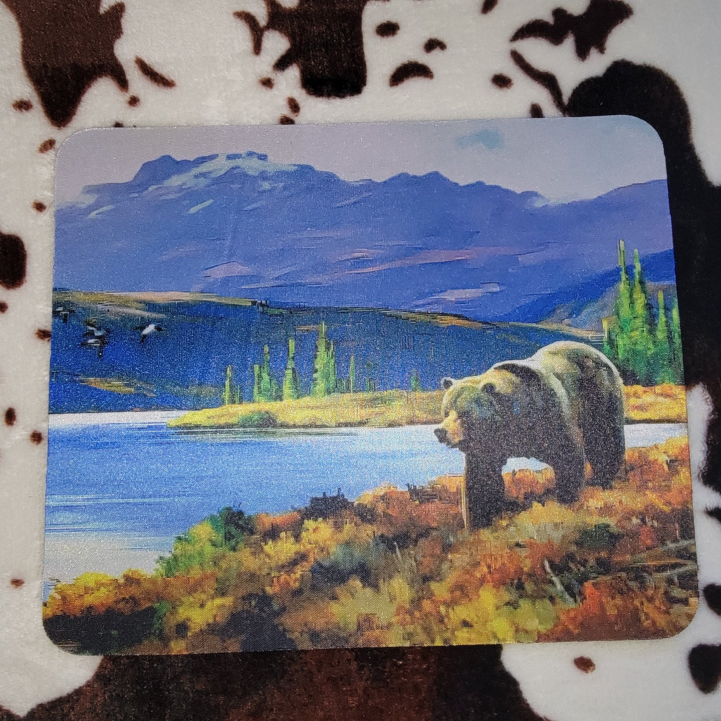 Bear On The Lake Mouse Pad