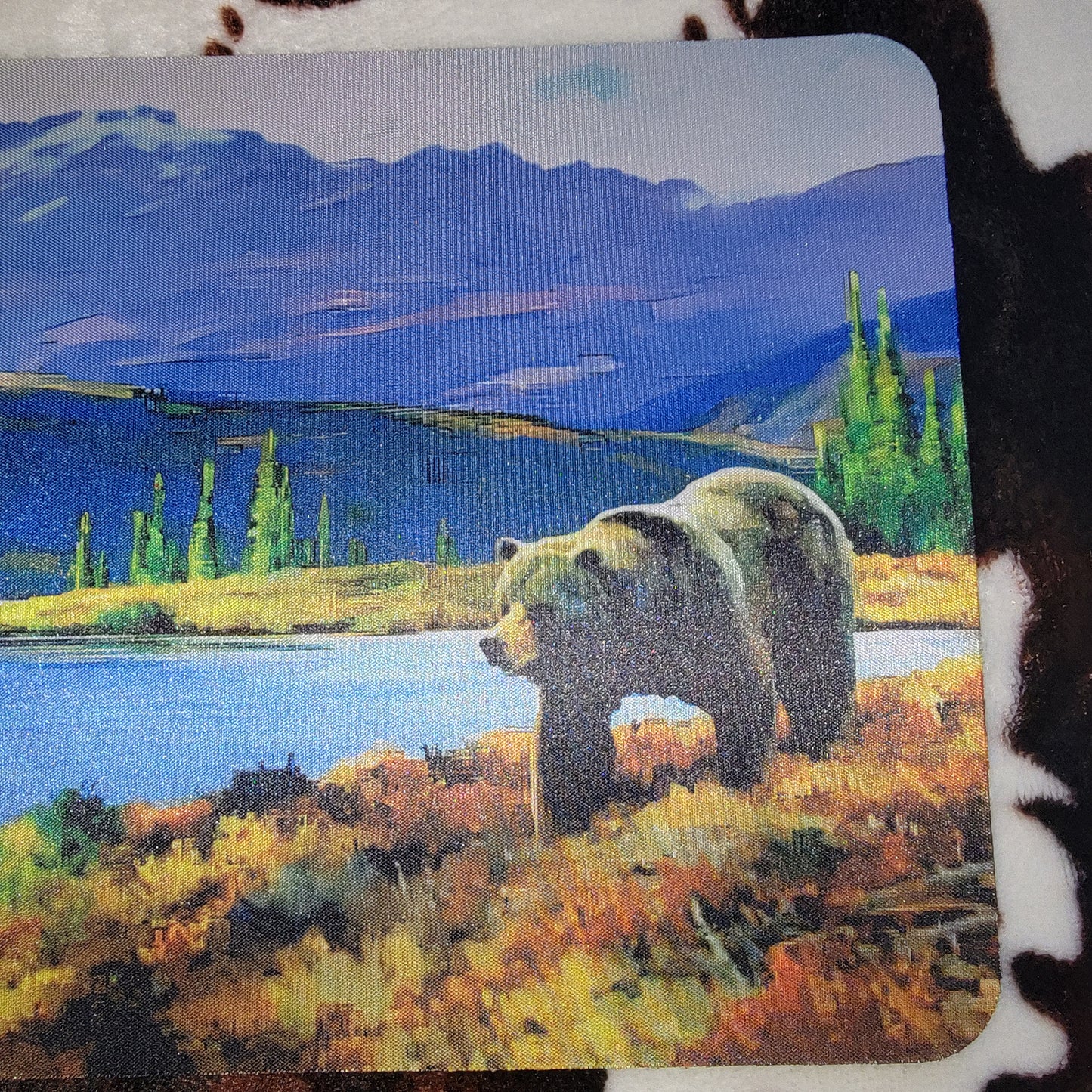 Bear On The Lake Mouse Pad