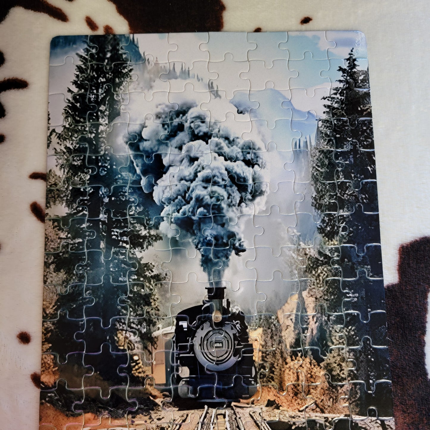 Woodland Train 120 PC Handmade Jigsaw Puzzle