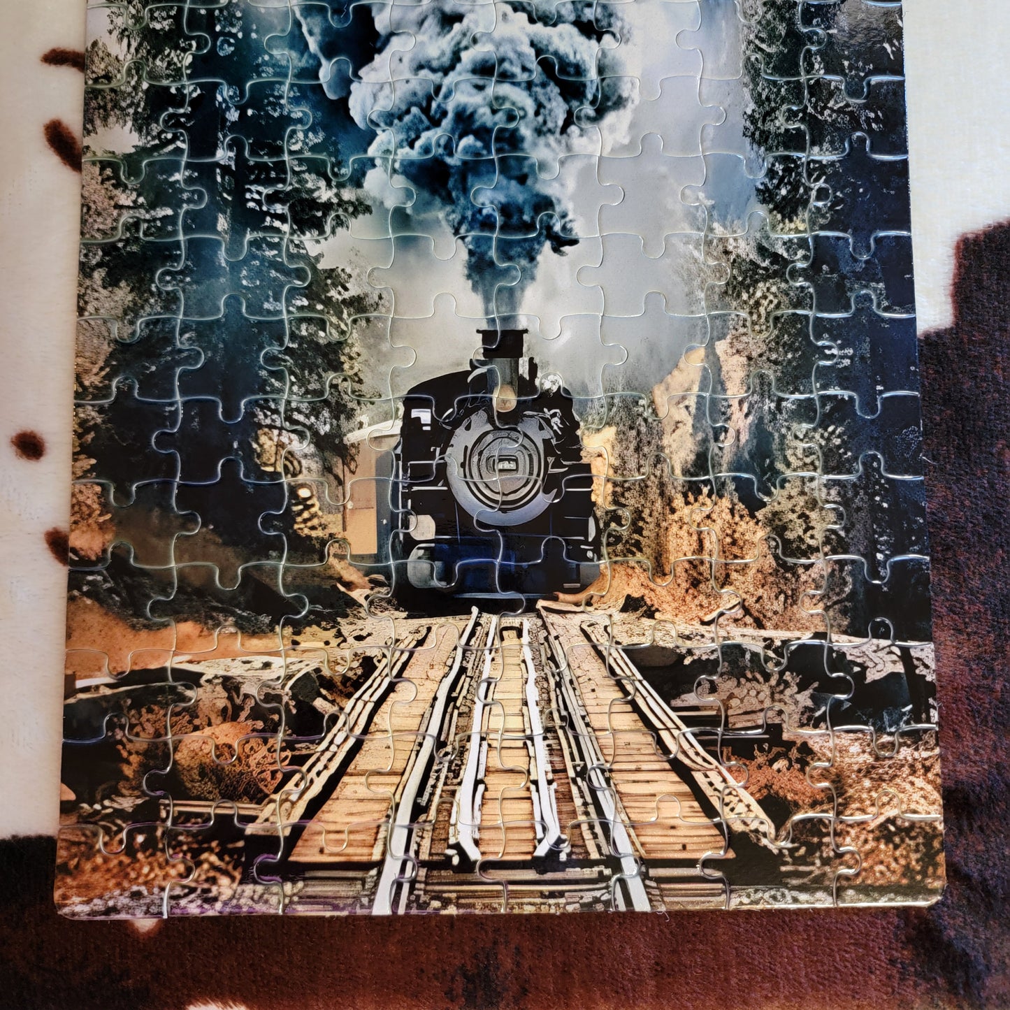 Woodland Train 120 PC Handmade Jigsaw Puzzle