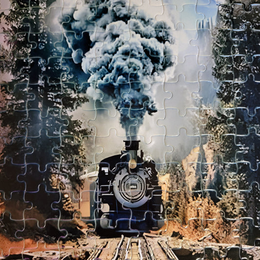 Woodland Train 120 PC Handmade Jigsaw Puzzle