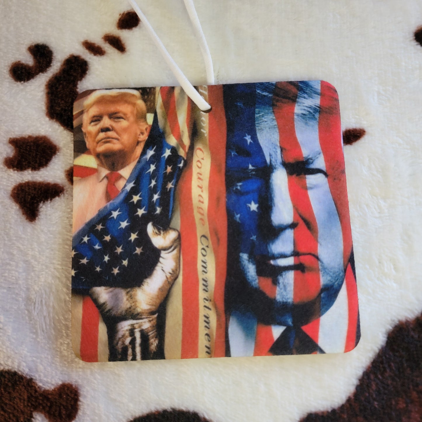 Trump Flag Usa Unscented Car Air Freshener Freshie