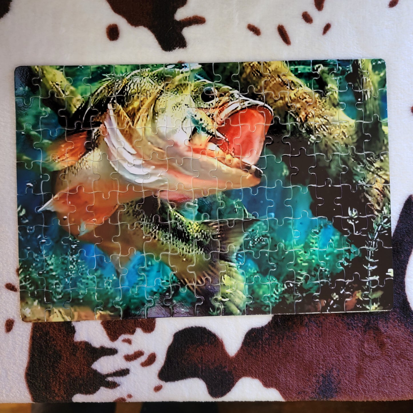 Bass Fish 120 PC Handmade Jigsaw Puzzle