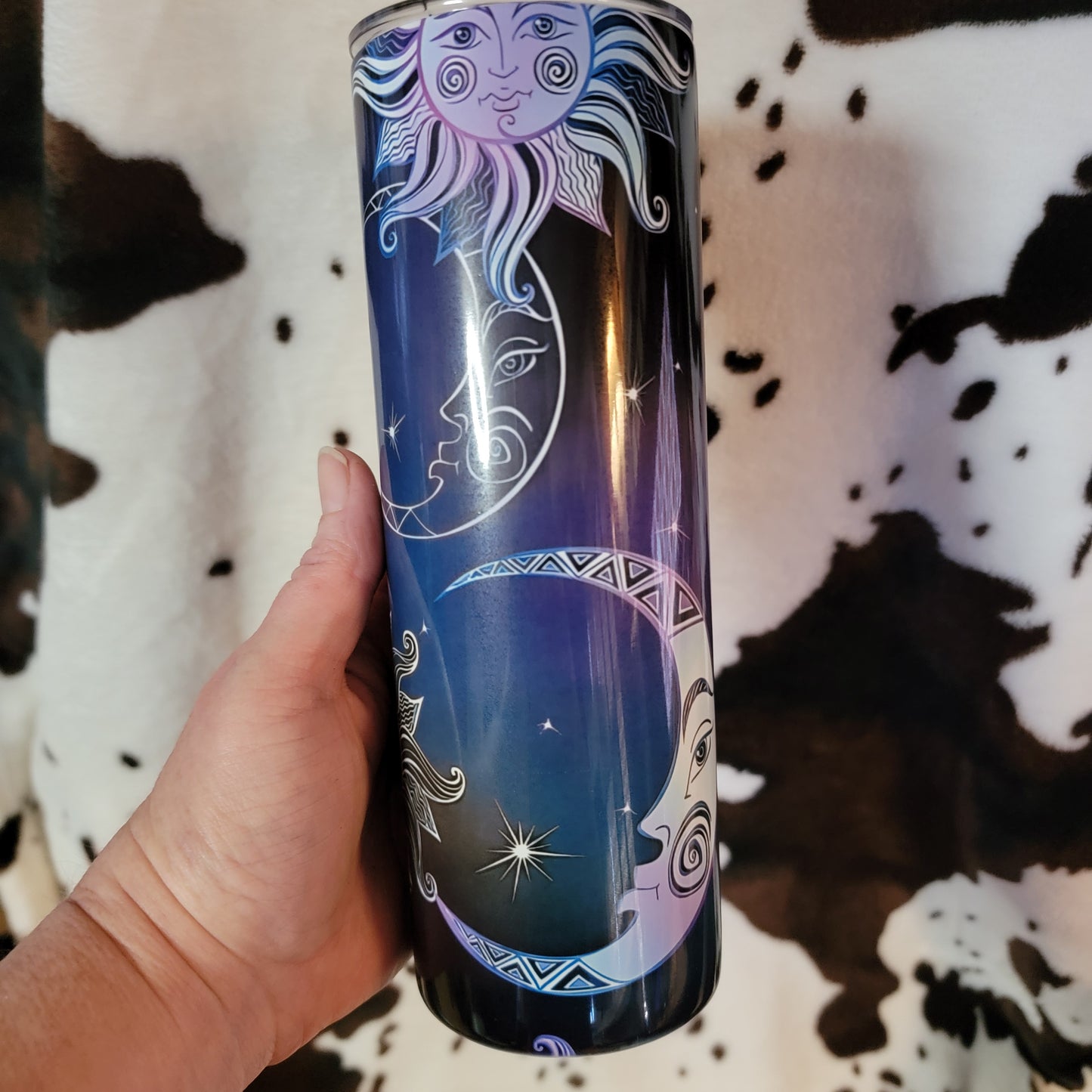 Celestial Moon Stars Custom 20oz Skinny Tumbler