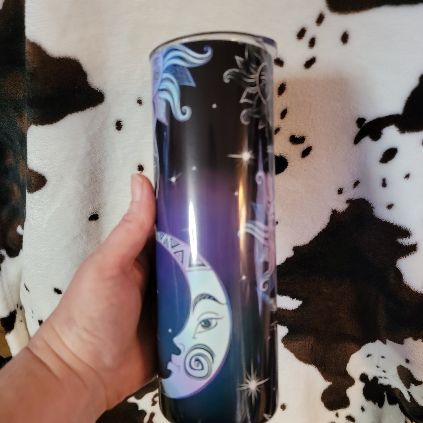 Celestial Moon Stars Custom 20oz Skinny Tumbler