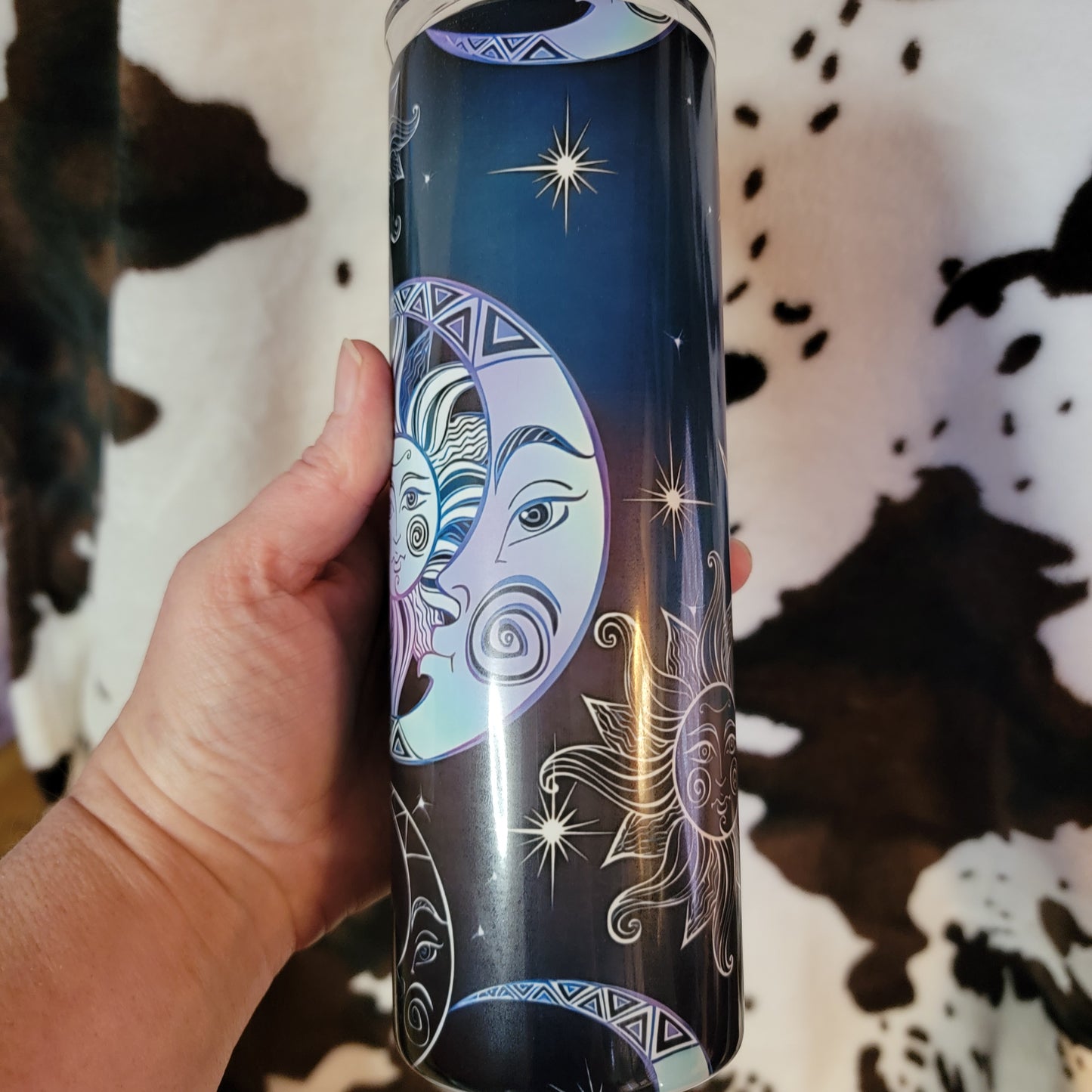 Celestial Moon Stars Custom 20oz Skinny Tumbler