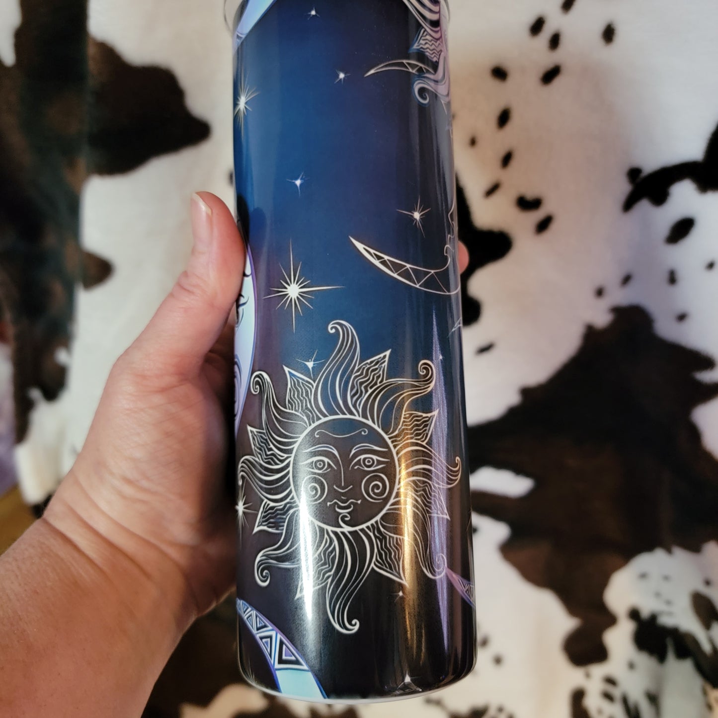 Celestial Moon Stars Custom 20oz Skinny Tumbler
