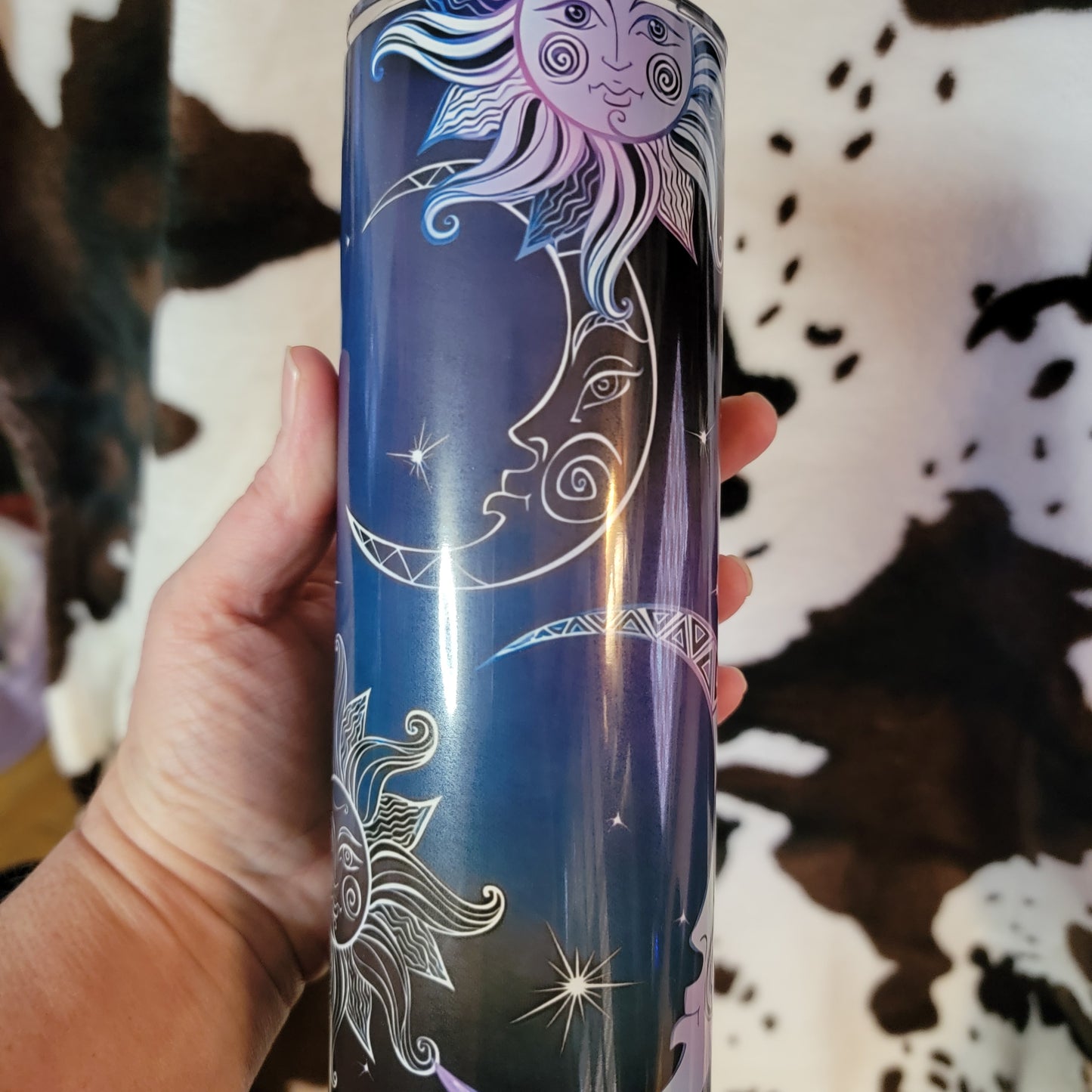 Celestial Moon Stars Custom 20oz Skinny Tumbler