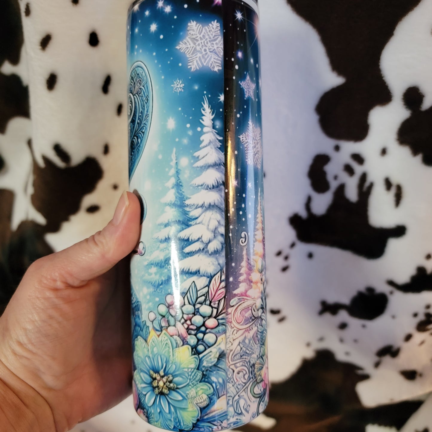 Cowboy Snowman 20oz Skinny Tumbler