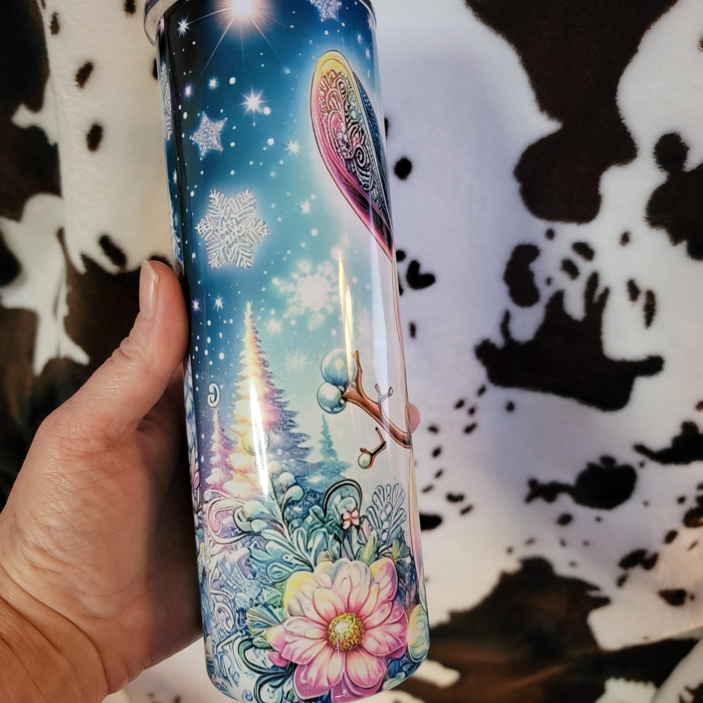 Cowboy Snowman 20oz Skinny Tumbler