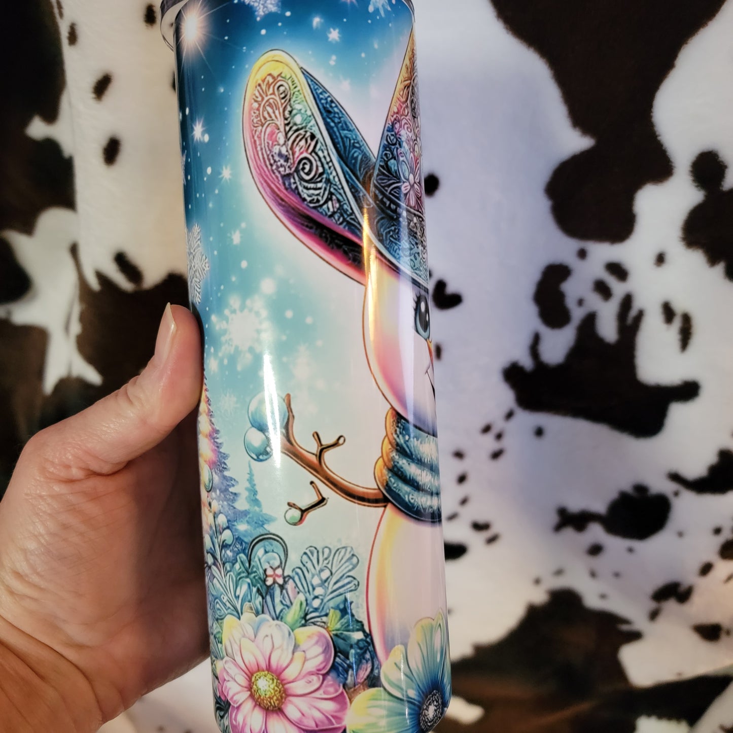 Cowboy Snowman 20oz Skinny Tumbler