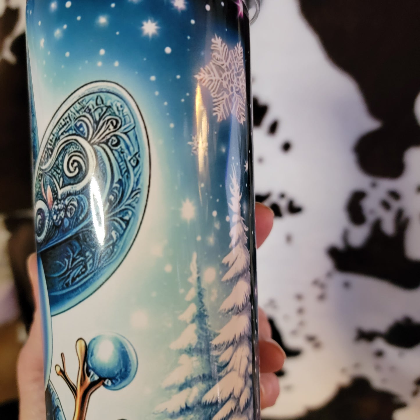 Cowboy Snowman 20oz Skinny Tumbler