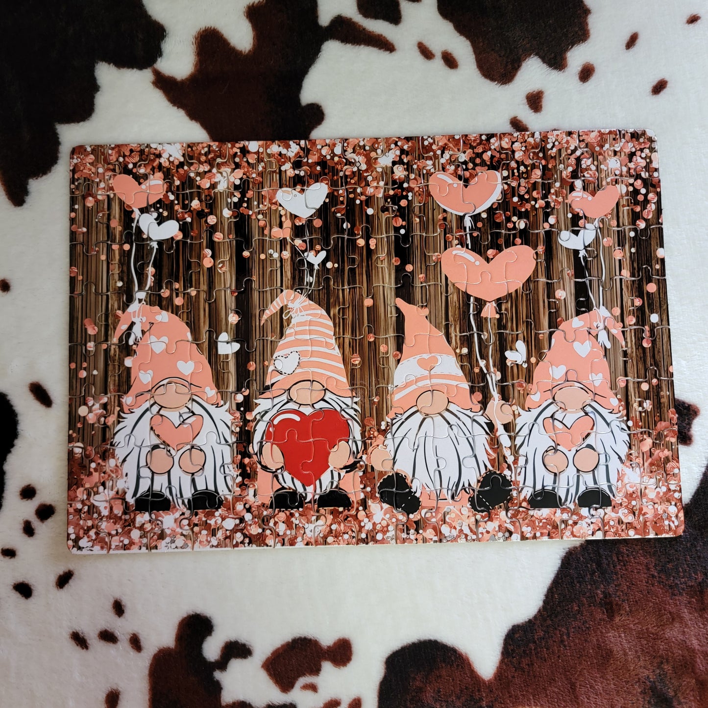 Gnome Heart 120 Piece Handmade Jigsaw Puzzle