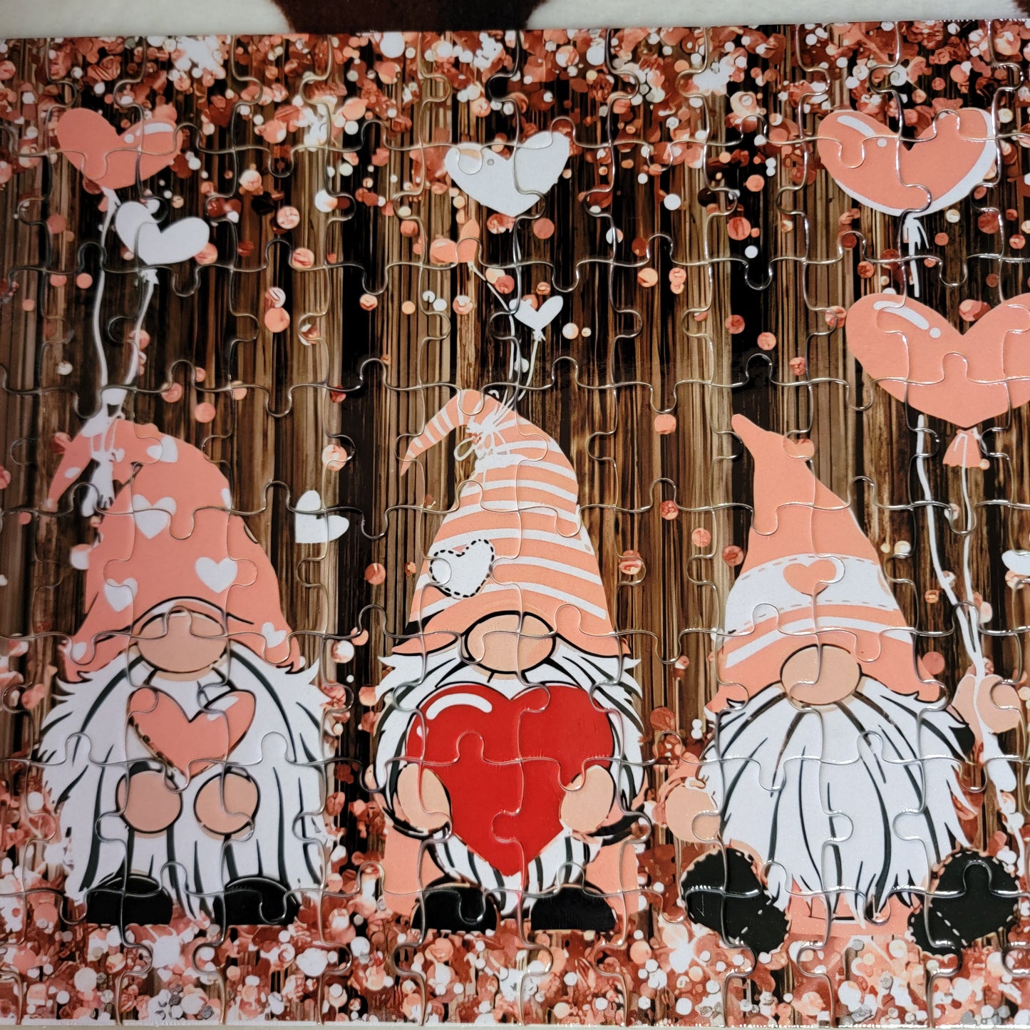 Gnome Heart 120 Piece Handmade Jigsaw Puzzle