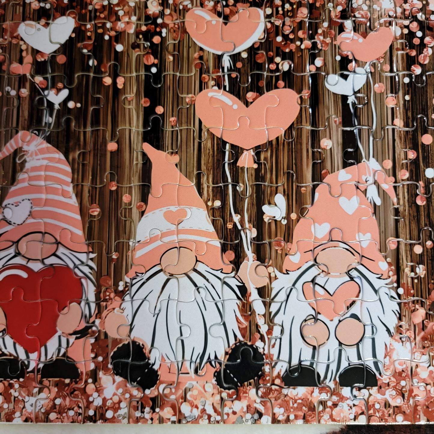 Gnome Heart 120 Piece Handmade Jigsaw Puzzle