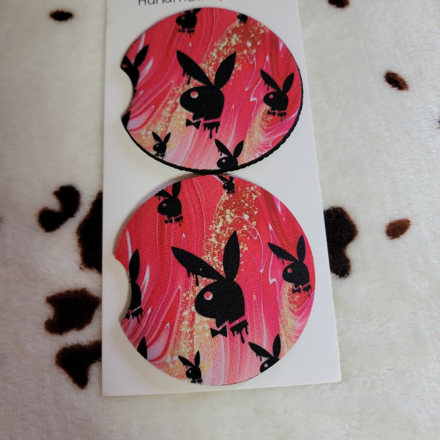 Playboy Bunny Neoprene Car Coasters