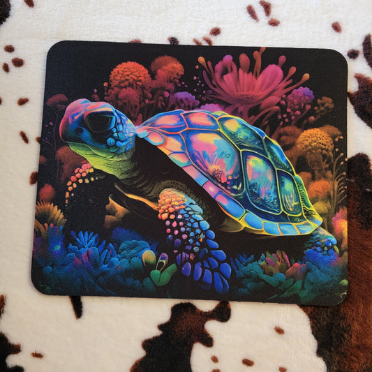 Sea Turtle Watercolor Mouse Pad