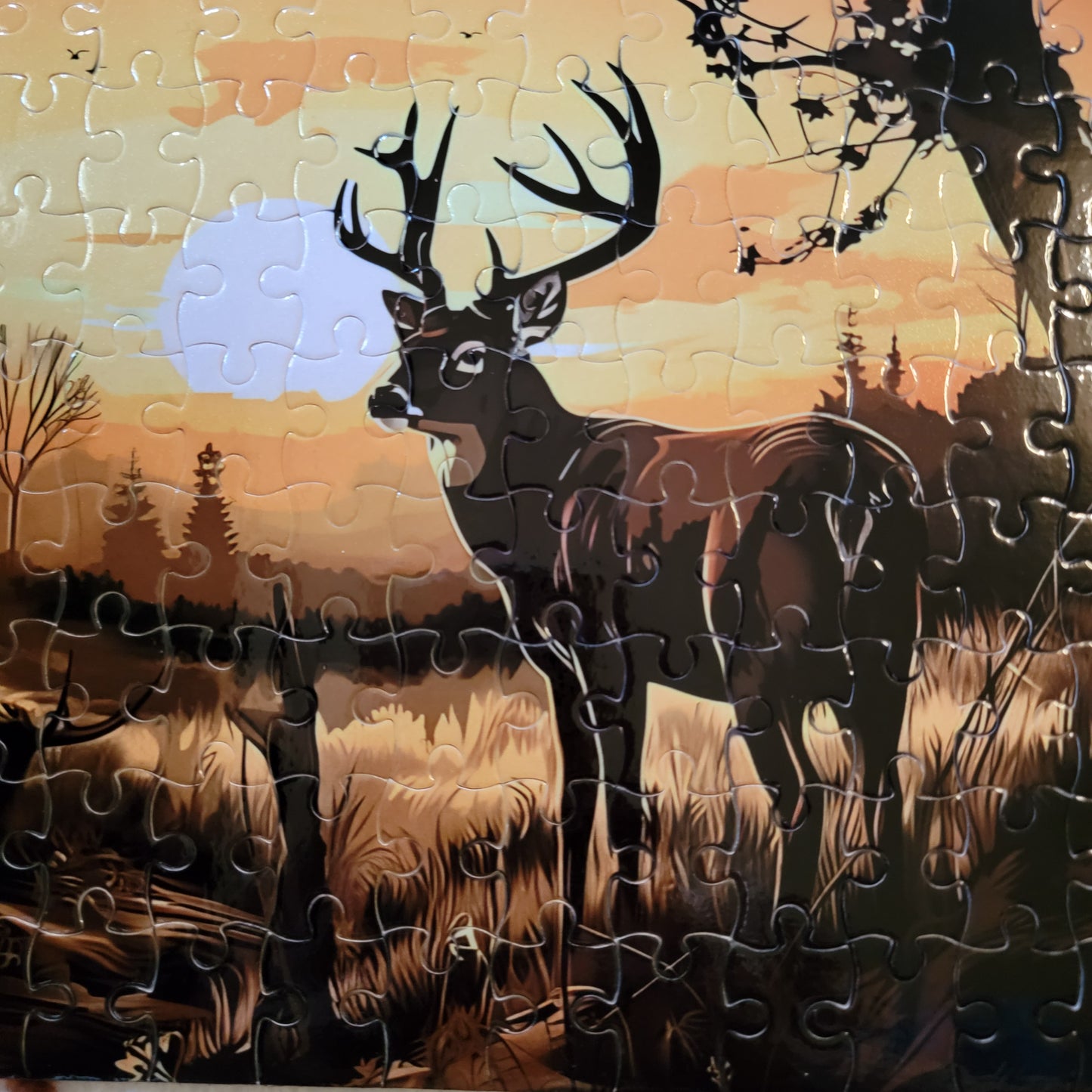 Deer Wilderness 120 PC Handmade Jigsaw Puzzle