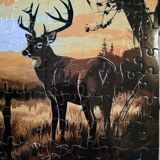 Deer Wilderness 120 PC Handmade Jigsaw Puzzle