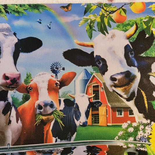 Cows On The Farm Mouse Pad