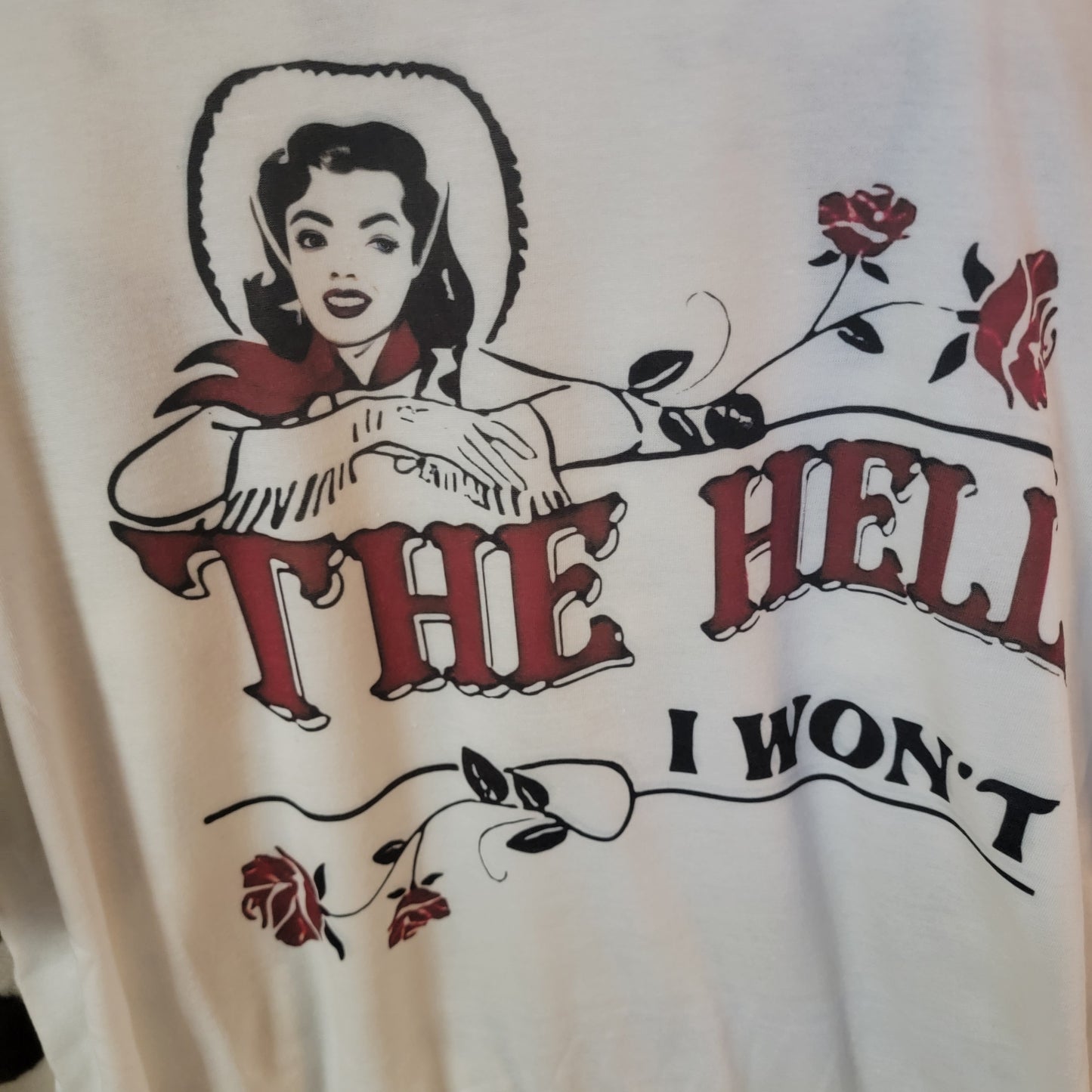 The Hell I Want Western Graphic Tee Shirt