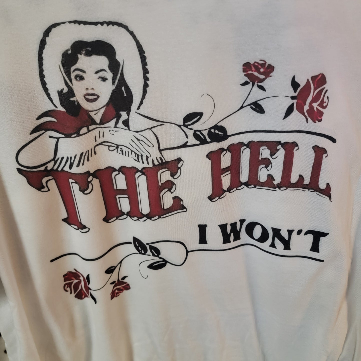 The Hell I Want Western Graphic Tee Shirt