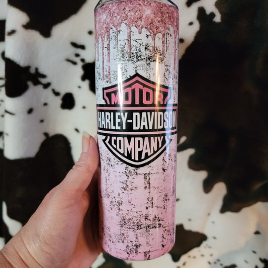 Pink Harley Davidson 20oz Skinny Tumbler