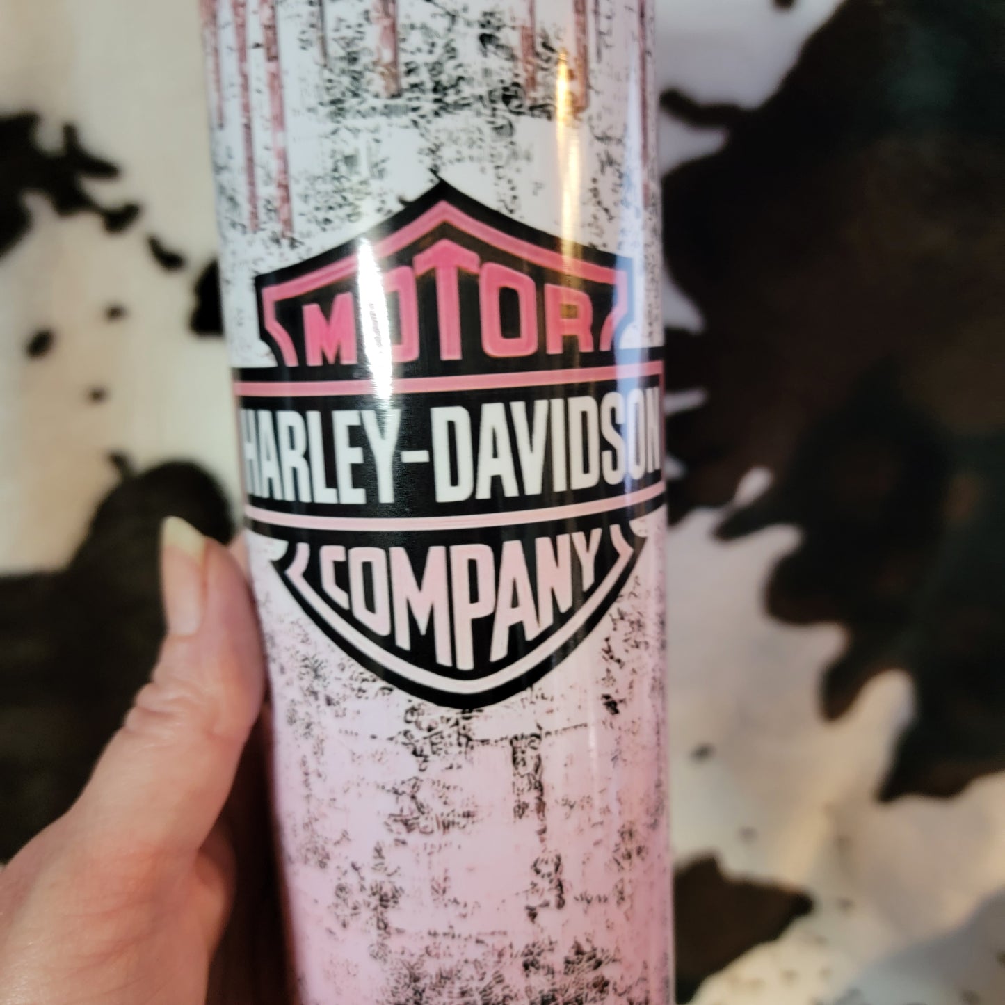 Pink Harley Davidson 20oz Skinny Tumbler