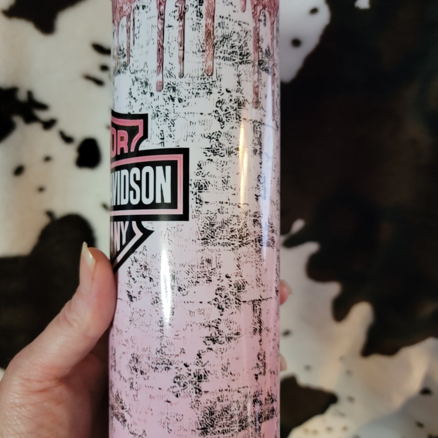 Pink Harley Davidson 20oz Skinny Tumbler